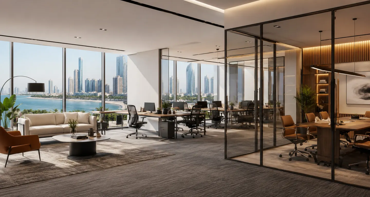 Furnished office space for rent in Abu Dhabi